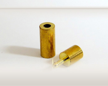 Zylinder-Steckverschluss für 6mm gold